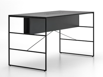 20.VENTI HIGH - Rectangular wood fibre High meeting table with cable management by MDF Italia - view 2
